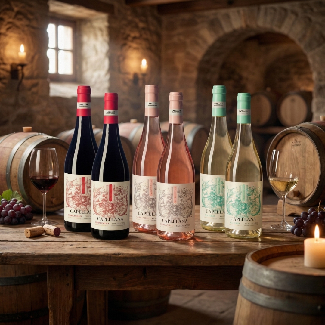 Capellana Selection – Kolekce 6 vín: Blanco · Rosado · Tinto