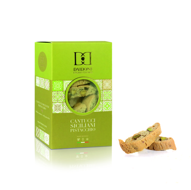 Daidone –Cantucci Pistacchio – Tradičné talianske pistáciové sušienky 160 g