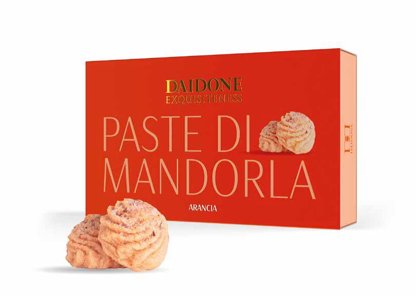 Daidone - Sicilské Paste di Mandorla s pomerančovou příchutí v dárkovém balení 120g