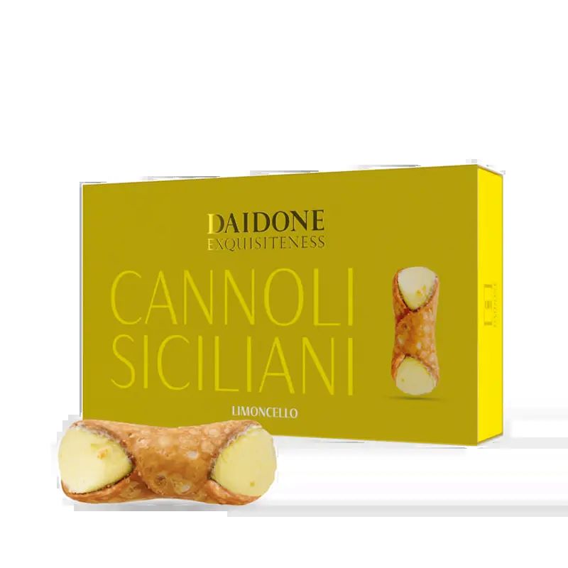 Daidone - Sicilské trubičky Cannoli Siciliani v dárkovém balení plněné citrónovým krémem 120g