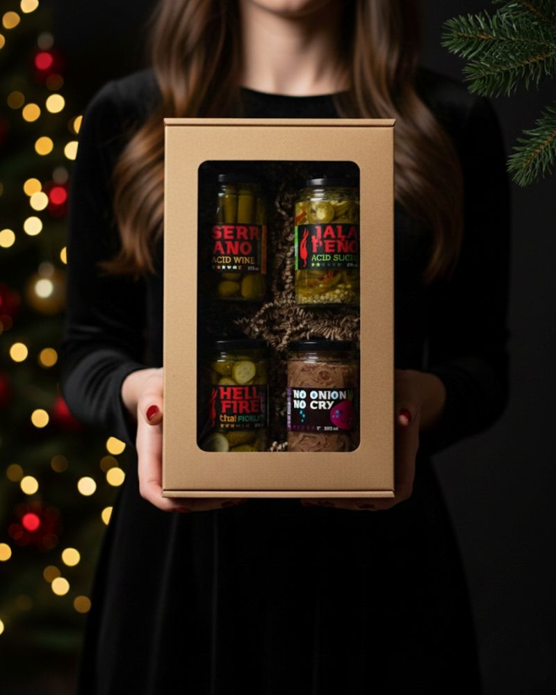 Darčekový balíček Ohnivý Balkán – Gurmánsky set nakladanej zeleniny