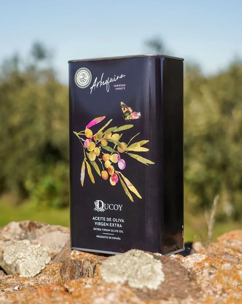 Ducoy extra panenský olivový olej Arbequina Medium Fruity plechovka 5000 ml