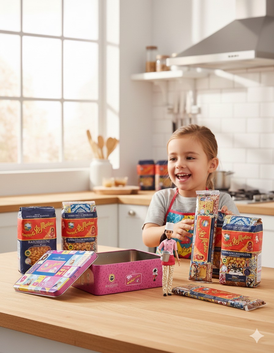 Pastificio Di Martino - Dárkové balení Barbie box s panenkou