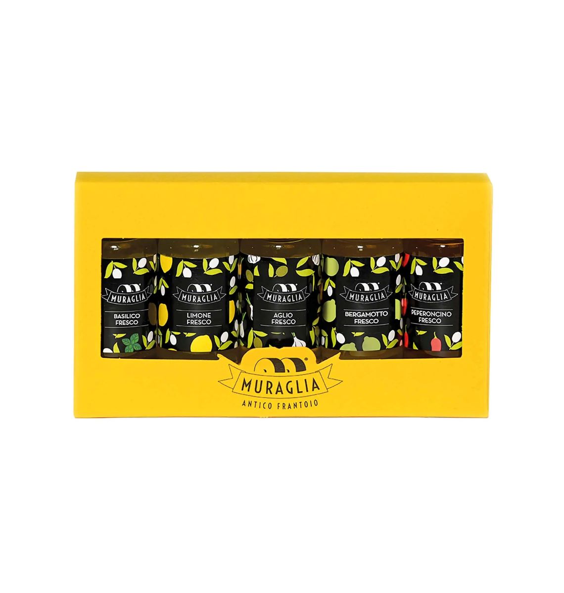 Frantoio Muraglia – Darčekové balenie 5×20 ml ochutených extra panenských olivových olejov