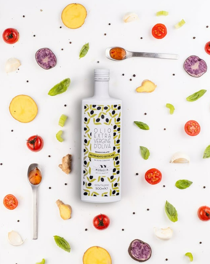 Frantoio Muraglia Olivový olej v exkluzívnom sklenenom balení vykôstkovaný 500ml