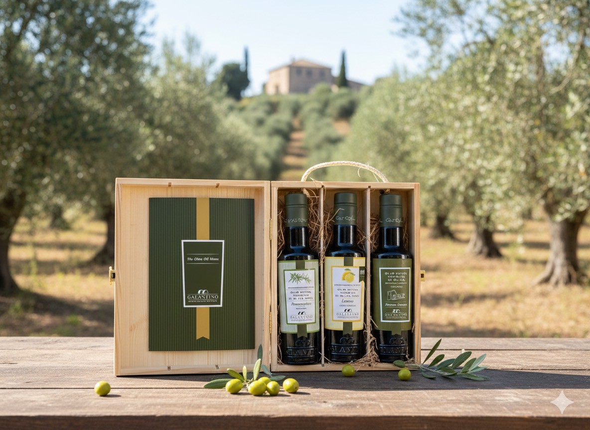 Galantino Mediterraneo Monet Master Set – Intenso, Rosmarino & Limone v drevenom darčekovom boxe