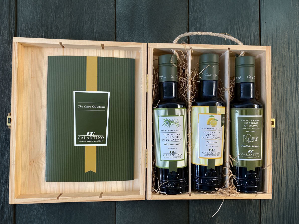 Galantino Mediterraneo Monet Master Set – Intenso, Rosmarino & Limone v drevenom darčekovom boxe
